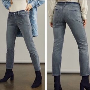 Pilcro Anthropologie Slim Boyfriend Corduroy Pants Blue-Gray Size 32